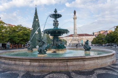 Barselona şehrinin merkezindeki çeşme.