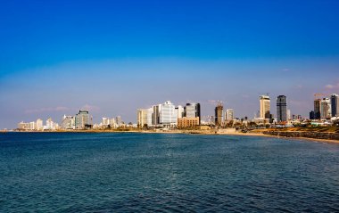 İsrail 'deki tel-aviv şehri manzarası