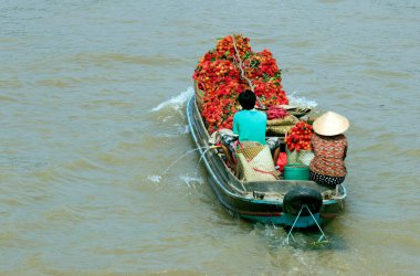 Nehirde yüzen insanlar