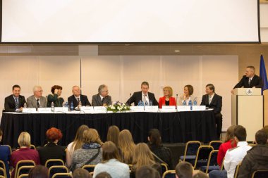 BUDAPEST - 11 Temmuz 2011 'de Budapeşte, Macaristan' da Budapeşte Yaz Üniversitesi 'nin açılış töreninde.