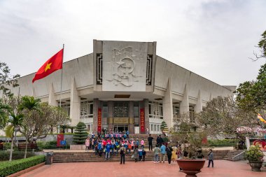 HANOI, VİETNAM - 4 HAZİRAN 2019: Ho Chi Minh Anıtmezar, Hanoi, Vietnam.