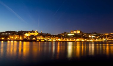 İtalya 'daki eski Trieste kasabasının manzarası