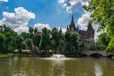 Bruges, Belçika 'daki tarihi park manzarası