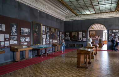 GORI, GEORGIA - 21 Ekim 2014: Stalin 'in doğduğu yer olan Gori' deki Joseph Stalin Müzesi. Joseph Stalin 1920 'lerden 1953' e kadar Sovyetler Birliği 'nin lideriydi..