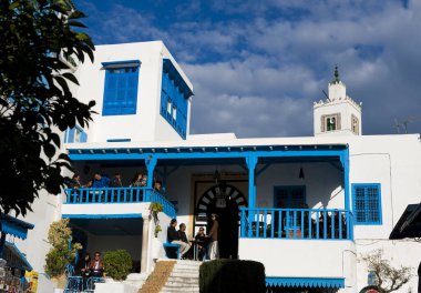 Yunanistan 'daki Santorini Adası' nın güzel manzarası