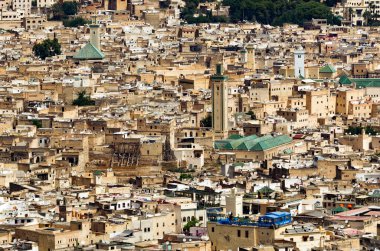 Fes, Fas şehrinin manzarası