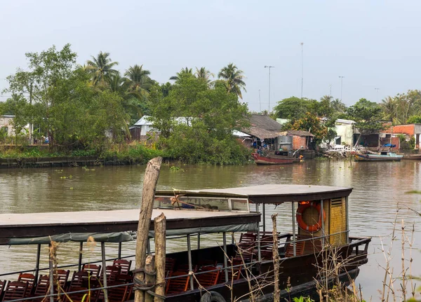 Fischerboote Fluss — Stockfoto