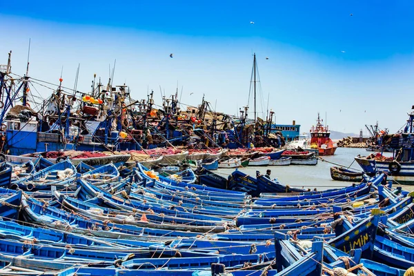 Fishing Boats Port Essaouira Morocco — Stock Photo, Image