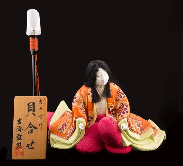 Japanese traditional doll decoration with kimono costume