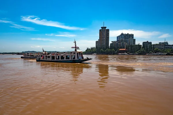 View City Boat River — Stock Photo, Image