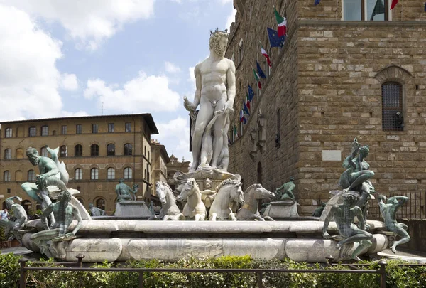 Statue Famous Piazza Navona Rome Italy — Stock Photo, Image