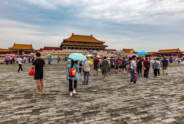 Będąc Chiny Lipca 2017 Ludzie Odwiedzają Zakazane Miasto Był Chiński — Zdjęcie stockowe