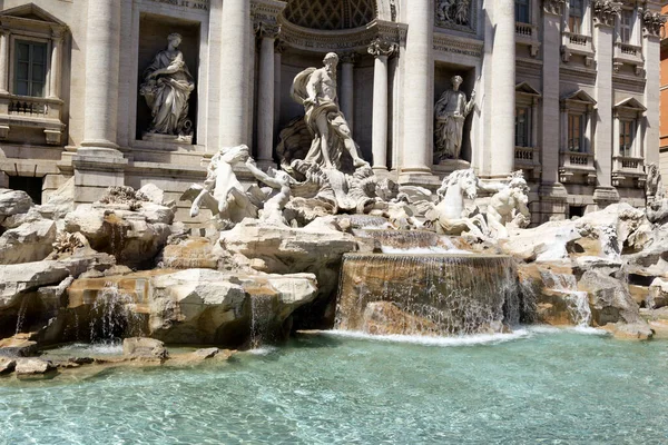 Fontänen Trevi Rom Italien — Stockfoto