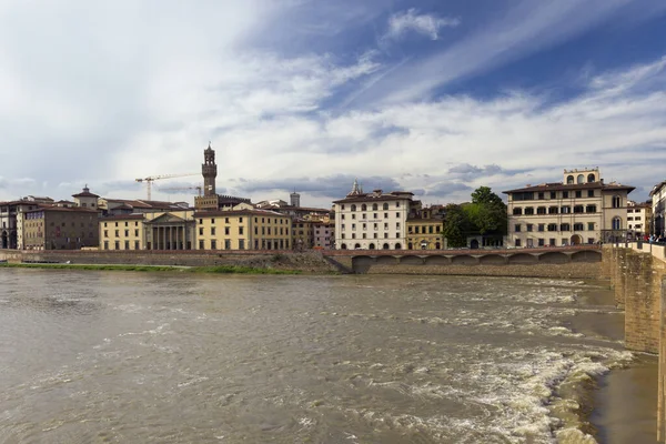 Widok Ponte Vecchio Florencji Włochy — Zdjęcie stockowe