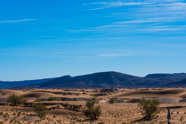 Vista Deserto Montagna Marocco — Foto Stock