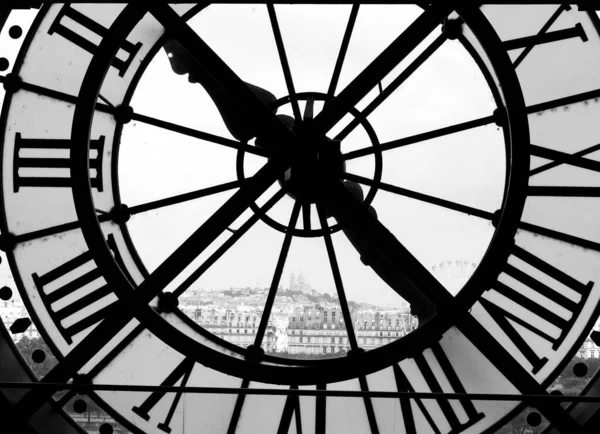 Panorama Montmarte Truth Clock Orsay Paris — Stock Photo, Image
