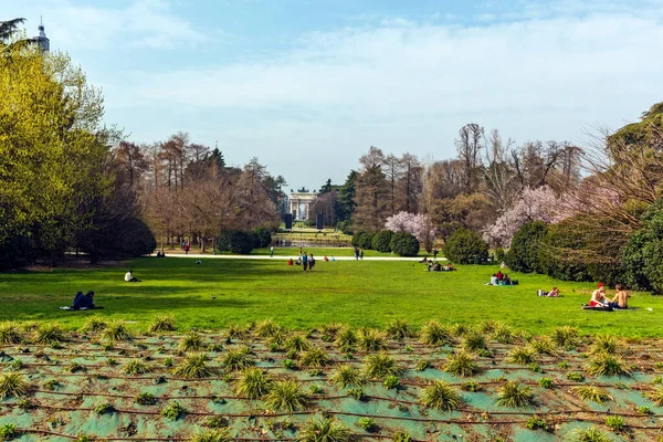 Vista Del Parco Nella Città Tsarskoye Selo — Foto Stock