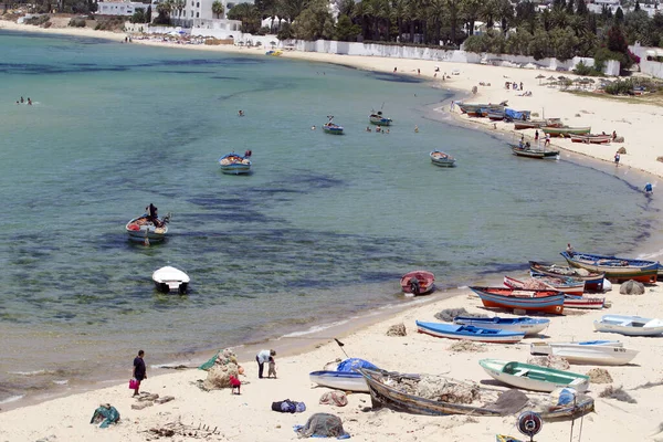 Praia Mar Mediterrâneo Norte Israel — Fotografia de Stock