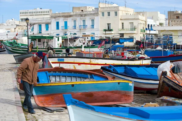 Barcos Pesca Puerto Essaouira Morocco —  Fotos de Stock