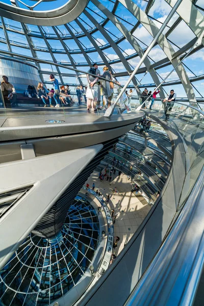 Berlijn Duitsland April 2018 Interieur Van Reichstag Koepel Berlijn Duitsland — Stockfoto