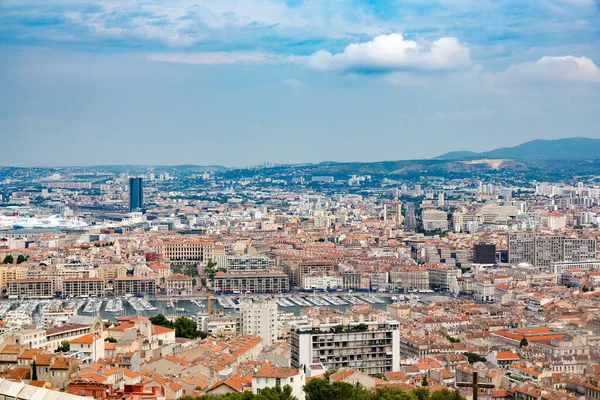 Flygfoto Över Barcelona Spanien — Stockfoto