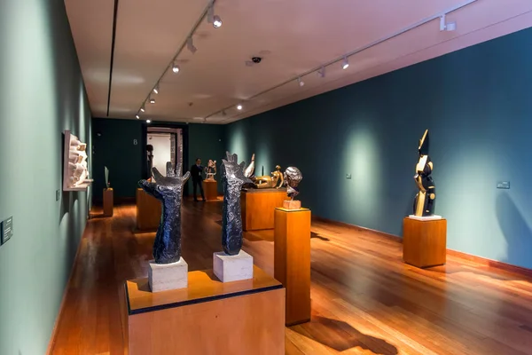 Bogota Colombia October 2015 Interior Botero Museum 哥伦比亚艺术家Botero捐赠的艺术藏品被认为是哥伦比亚历史上最重要的捐赠 — 图库照片
