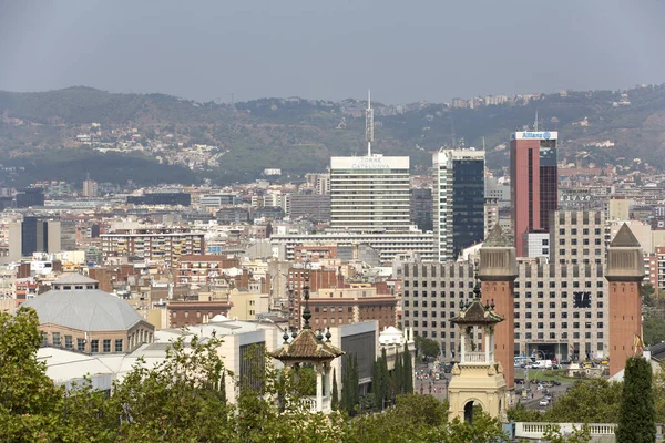Vista Barcelona Desde Altura Ciudad Athens —  Fotos de Stock