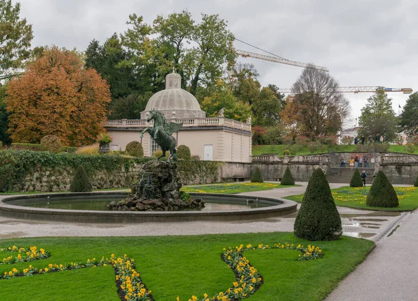 Belle Vue Sur Parc Dans Ville Salzbourg — Photo