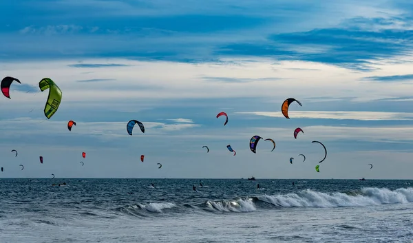 Kite Surfer Havet - Stock-foto