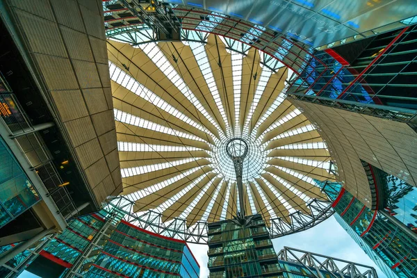 Interior Del Moderno Edificio Cristal Berlín — Foto de Stock