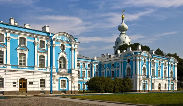 Smolny Katedral Sankt Petersburg Ryssland — Stockfoto