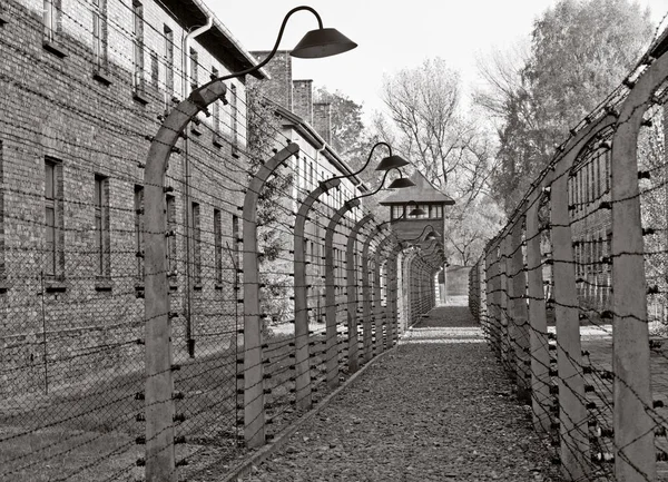 Oswiecim Polónia Outubro Auschwitz Camp Antigo Campo Extermínio Nazista Outubro — Fotografia de Stock