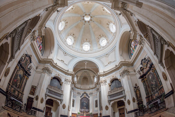 interior of the cathedral of st. peter and paul