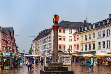 Hollanda 'daki eski Amsterdam' ın manzarası
