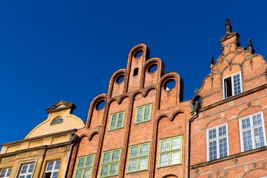 Hollanda, Amsterdam 'daki tarihi binanın manzarası
