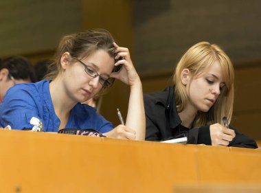 Budapeşte, Macaristan - 14 Mayıs 2013: İnsanlık Fakültesi ELTE (Eotvos Lorand Üniversitesi), Budapeşte.