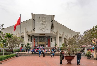 HANOI, VİETNAM - 4 HAZİRAN 2019: Ho Chi Minh Anıtmezar, Hanoi, Vietnam.