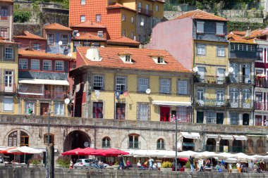 Alsace, Fransa 'daki Colmar şehrinin manzarası