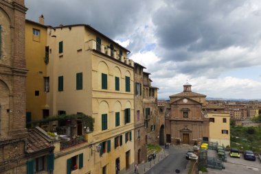 Siena şehri manzarası, İtalya