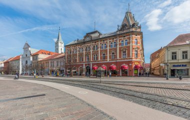 Prag 'daki eski belediye binasının manzarası
