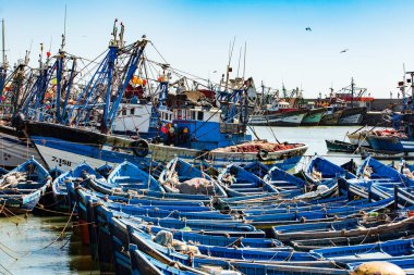 Essaouira limanında balıkçı tekneleri, Fas