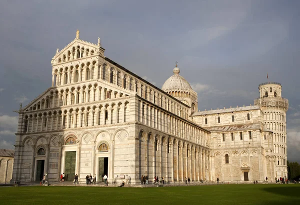 Pisa Italia Europa Vista Torre Inclinada Catedral — Foto de Stock