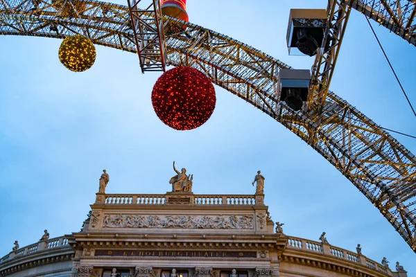 Vienne Autriche Décembre 2019 Marché Noël Annuel Centre Ville Capitale — Photo