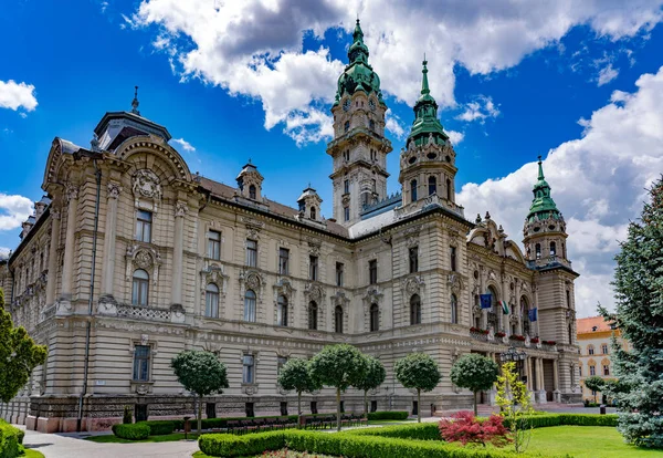 Gyor 2020年6月4日 匈牙利Gyor市中心市政厅 Gyor有一座漂亮的巴洛克古城 — 图库照片