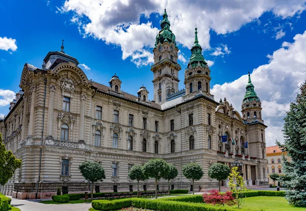 Gyor Juni 2020 Stadshuset Centrala Gyor Ungern Gyor Har Vacker — Stockfoto