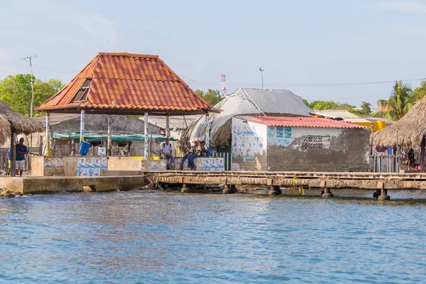 Cartagena Colômbia Outubro 2015 Favela Perto Cartagena Quinta Maior Cidade — Fotografia de Stock