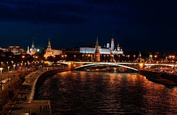 Moskwa Kreml Nocy — Zdjęcie stockowe
