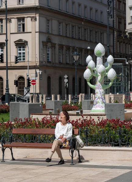 Belle Statue Dans Ville Européenne — Photo