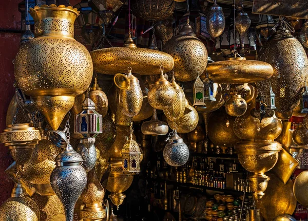 Traditionelt Marked Marrakech Marokko - Stock-foto