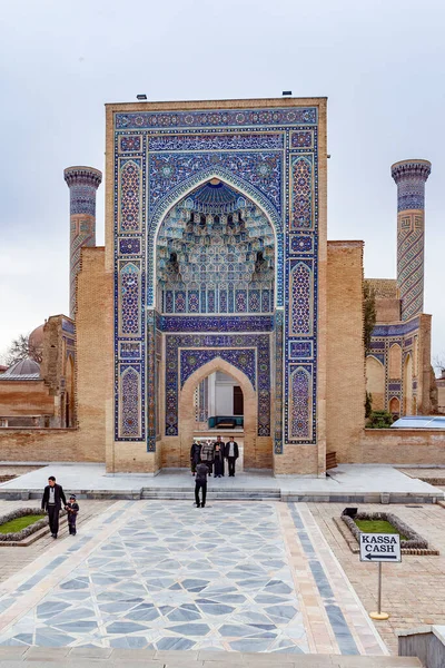 Samarquand Uzbekistan Mars 2012 Guri Amir Mausoleum Den Asiatiska Erövraren — Stockfoto